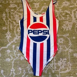 Pepsi one piece swimsuit/bodysuit